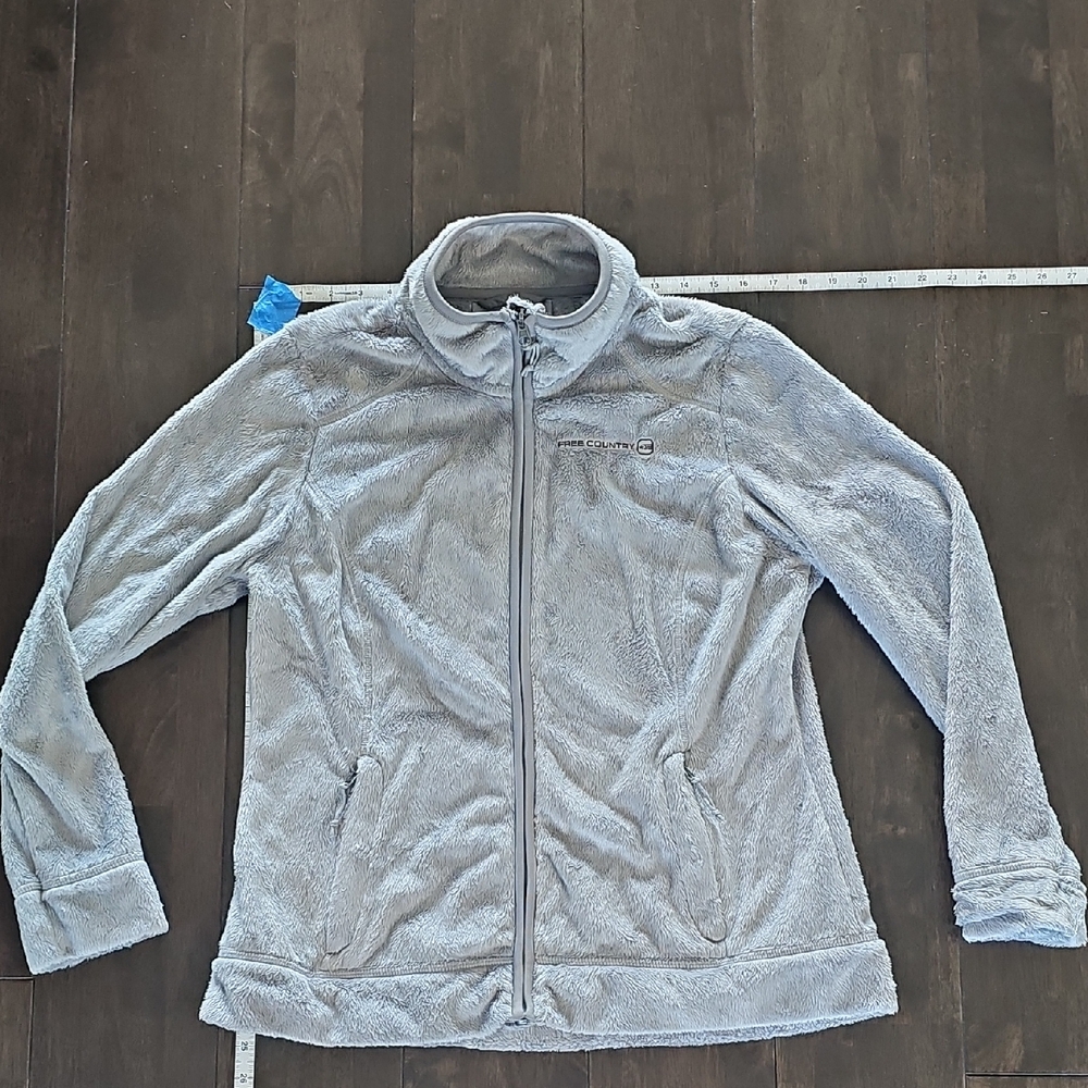 Free Country Light Gray Fleece Jacket